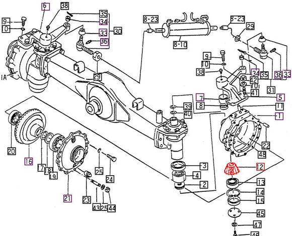 Mahindra Tractor Front Axle Small Bevel Gear 15604340063 Mahindra