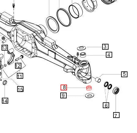 Mahindra Tractor Front Axle Spherical Bearing 006514783U1 Mahindra Direct Parts