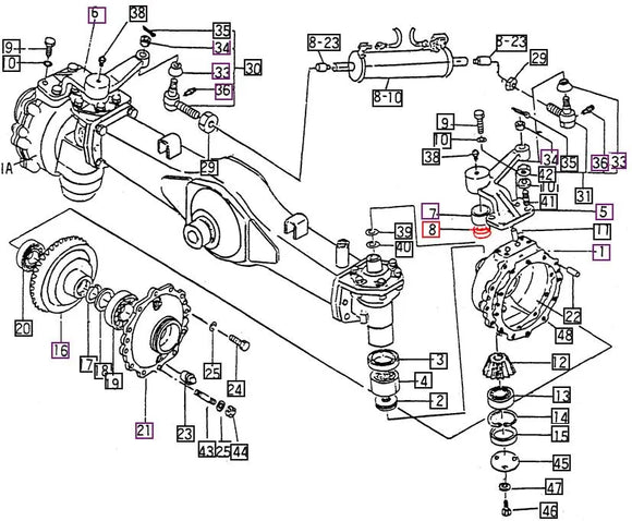 Mahindra Tractor Front Axle Steering Knuckle Seal 14214330310 Mahindra