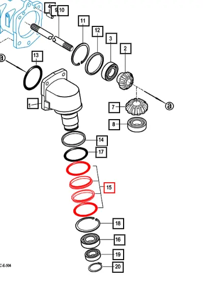 Mahindra Tractor Front Axle Steering Knuckle Seal 16704340040 Mahindra