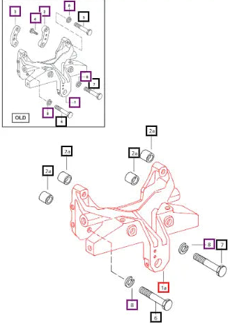 Mahindra Tractor Front Axle Support E005551514R97 Mahindra Direct Parts