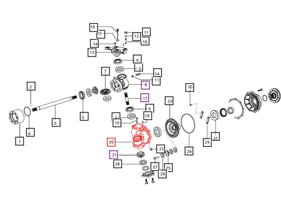 Mahindra Tractor Front Axle Swivel Housing RH (New Style ) E006504569D2 Mahindra