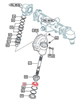 Mahindra Tractor Front Axle Vertical Shaft Bottom Bearing V6001106308 Mahindra