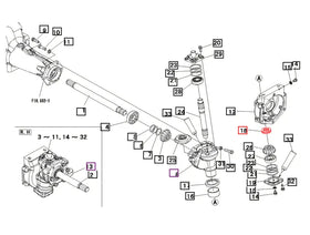 Mahindra Tractor Front Axle Vertical Shaft Thrust Bearing 07600051105 Mahindra