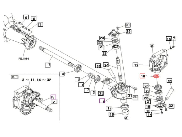 Mahindra Tractor Front Axle Vertical Shaft Thrust Bearing 07600051105 Mahindra