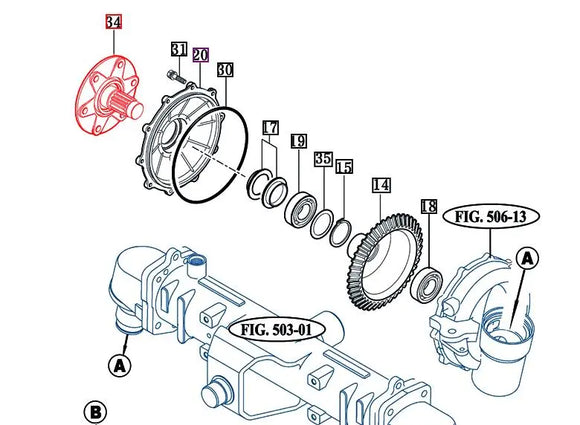 Mahindra Tractor Front Axle Wheel Shaft 16704340070 Mahindra