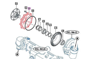 Mahindra Tractor Front Axle Wheel Shaft Cover 16704340130DG Mahindra