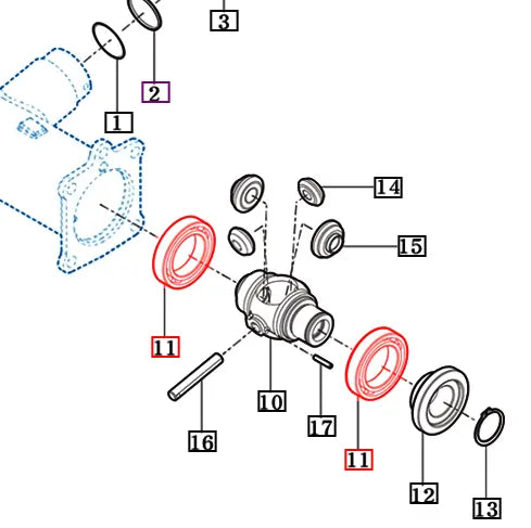 Mahindra Tractor Front Differential Bearing 6010 V6001106010 Mahindra Direct Parts