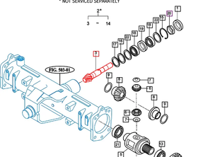 Mahindra Tractor Front Differential Pinion 16704112011 Mahindra Direct Parts
