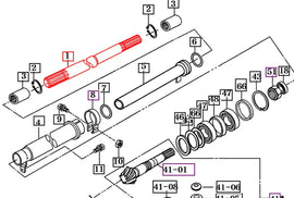 Mahindra Tractor Front Driveshaft 16724310010 Mahindra Direct Parts
