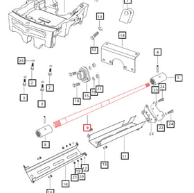 Mahindra Tractor Front Driveshaft E006505472C1 Mahindra