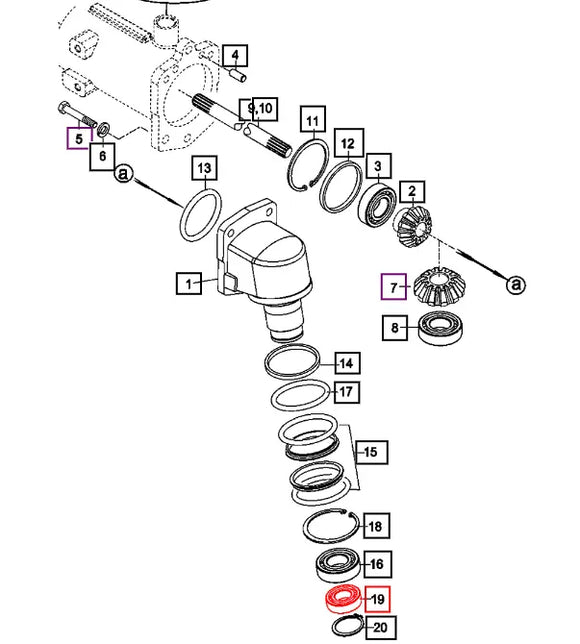 Mahindra Tractor Front Gear Case Bearing V6001106012 Mahindra Direct Parts