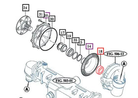 Mahindra Tractor Front Gear Case Bearing V6041106308 Mahindra Direct Parts