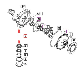 Mahindra Tractor Front Gear Case Shaft 16734340050 Mahindra Direct Parts