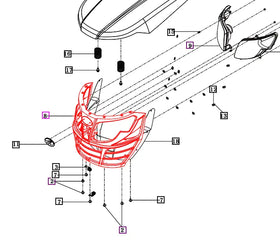Mahindra Tractor Front Grill 11306113101GB Mahindra Direct Parts