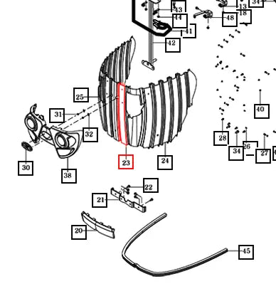 Mahindra Tractor Front Grill Center 18736112130GB Mahindra Direct Parts