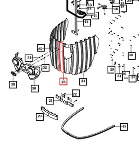 Mahindra Tractor Front Grill Center 18736112130GB Mahindra Direct Parts