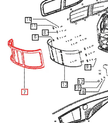Mahindra Tractor Front Grill E007540017D1 Mahindra Direct Parts