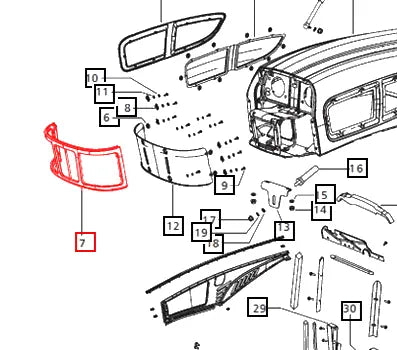 Mahindra Tractor Front Grill E007540017D2 Mahindra Direct Parts