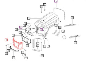 Mahindra Tractor Front Grill E007544291B91 Mahindra Direct Parts