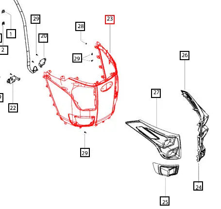 Mahindra Tractor Front Grill E007545722D91 Mahindra Direct Parts
