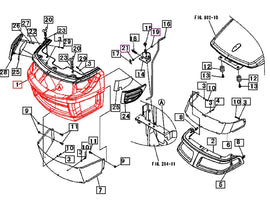 Mahindra Tractor Front Grill Lower 19582614000 Mahindra Direct Parts
