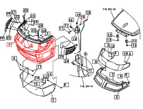 Mahindra Tractor Front Grill Lower 19582614000 Mahindra Direct Parts