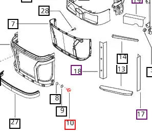 Mahindra Tractor Front Grill Mounting Screw E007544300B1 Mahindra