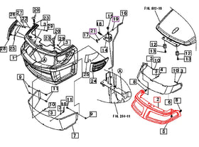 Mahindra Tractor Front Grill Upper 10462613000 Mahindra Direct Parts