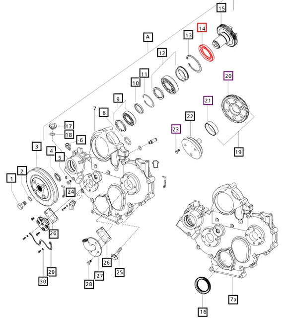 Mahindra Tractor Front Housing Seal 000020369E05 Mahindra