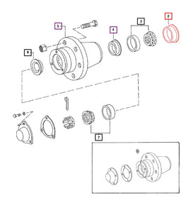 Mahindra Tractor Front Inner Wheel Seal 000048548D Mahindra