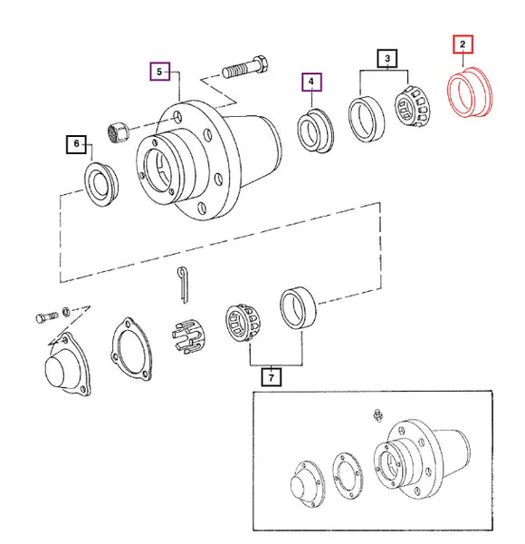 Mahindra Tractor Front Inner Wheel Seal 000048548D Mahindra