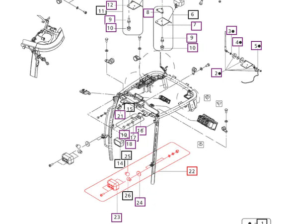 Mahindra Tractor Front P & T Lamp Cab E007518481D91 Mahindra