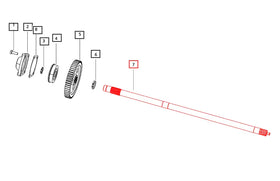 Mahindra Tractor Front PTO Shaft 000016368P04 Mahindra Direct Parts