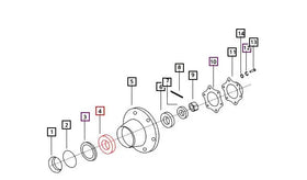 Mahindra Tractor Front Wheel Inner Bearing 007500053C91 Mahindra Direct Parts