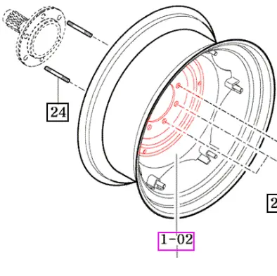 Mahindra Tractor Front Wheel Inner Disc 17684372220MS Mahindra