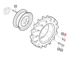 Mahindra Tractor Front Wheel Lug Nut V3043600160