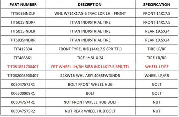 Mahindra Tractor Front Wheel TIT051851700407 Mahindra Direct Parts