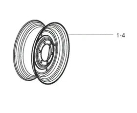 Mahindra Tractor Front Wheel TIT052095600407 Mahindra Direct Parts