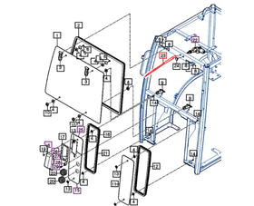 Mahindra Tractor Front Windshield Wiper Blade and Arm 14527023200 Mahindra