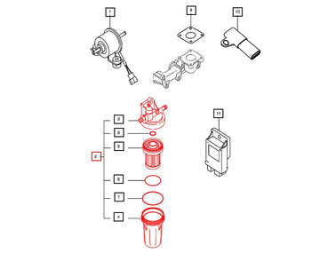 Mahindra Tractor Fuel Filter Assembly 006052945N91 Mahindra