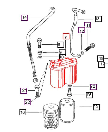 Mahindra Tractor Fuel Filter Housing 006000094F1 Mahindra