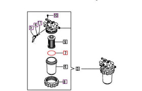 Mahindra Tractor Fuel Filter Large O-Ring 10210355520 Mahindra