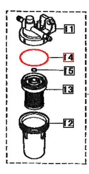 Mahindra Tractor Fuel Filter Large O-Ring 31A6200318 Mahindra Direct Parts