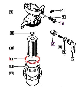 Mahindra Tractor Fuel Filter O Ring Large MM404878 Mahindra