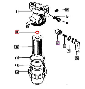 Mahindra Tractor Fuel Filter O Ring Small F315101000 Mahindra