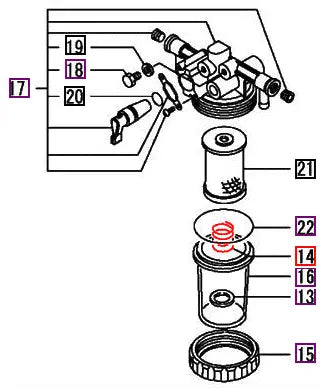 Mahindra Tractor Fuel Filter Screen Spring 12905355650 Mahindra Direct Parts