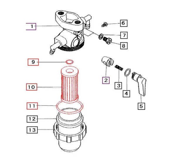 Mahindra Tractor Fuel Filter Service Kit Mahindra