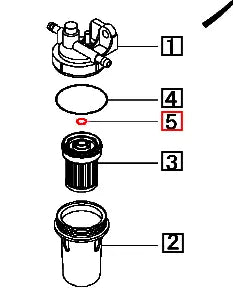 Mahindra Tractor Fuel Filter Small O-Ring 31A6200319 Mahindra Direct Parts
