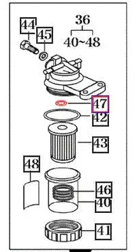 Mahindra Tractor Fuel Filter Small O-Ring Mahindra Direct Parts